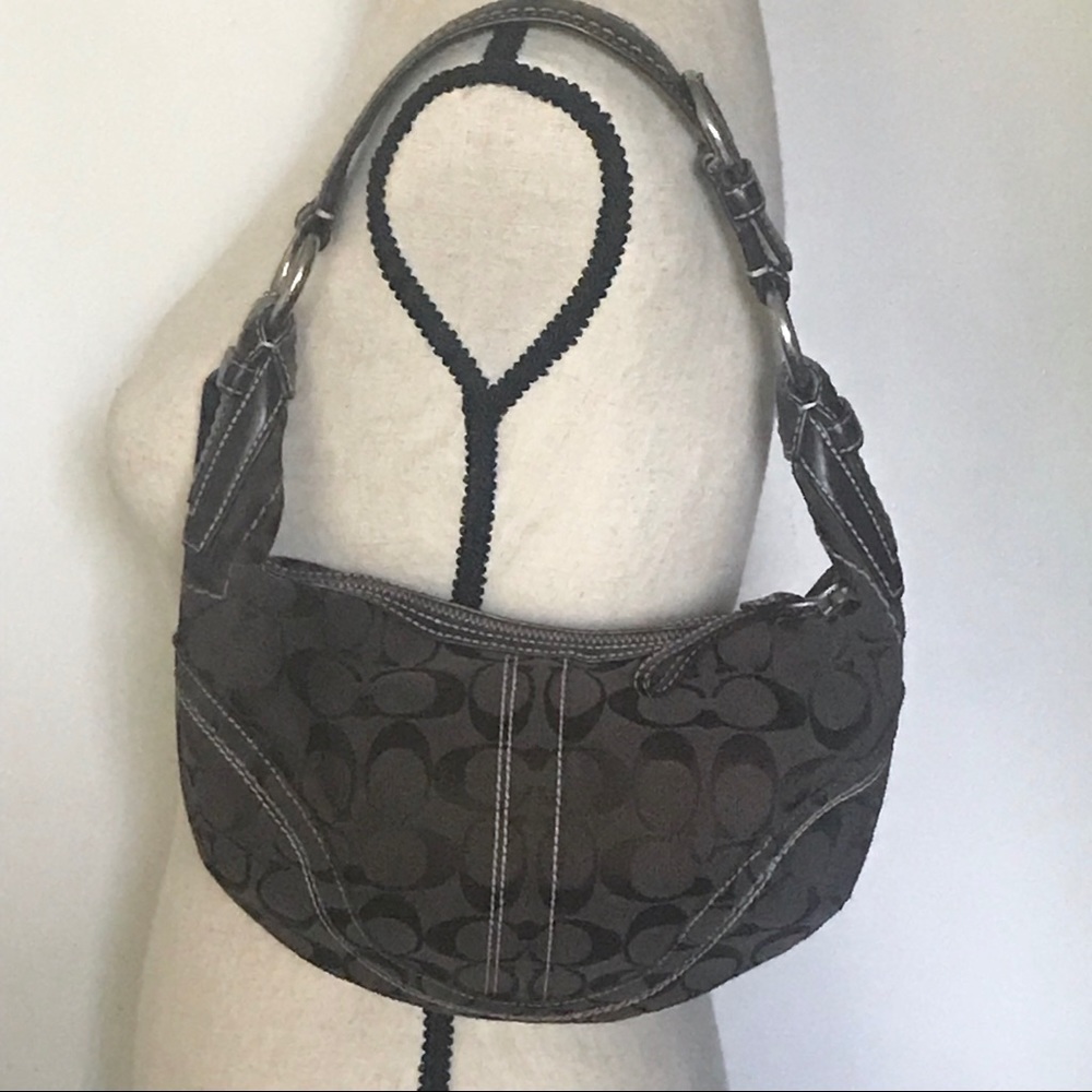 Coach Signature Small Hobo Bag 10073 Brown